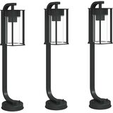  Vanjske podne svjetiljke 3 kom crna 60 cm nehrđajući čelik | Shoptok.si
