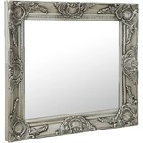 Zidno ogledalo u baroknom stilu 60 x 60 cm srebrno | Eponuda.com