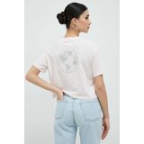 Guess Bombažna kratka majica roza barva | Shoptok.si