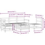  6-dijelni set vrtnih sofa od impregnirane borovine | shoptok.hr