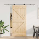  Klizna vrata NARVIK Prirodna i crna 95 x 210 cm (213,5 cm) | shoptok.hr