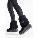 SEASTAR Black insulated women's wedge boots | shoptok.hr