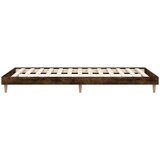  Posteljni okvir dimljeni hrast 100x200 cm inženirski les | Shoptok.si