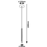 Rabalux visilica Ramira, 1x5W, 1xG9, Zlatna | Eponuda.com