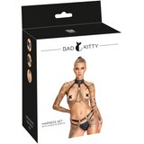 Bad Kitty set uprtača od 3 dijela s trakama za prsa i bokove - crna (S-L) | shoptok.hr