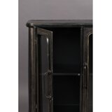Dutchbone Črna kovinska vitrina 100x80x37 cm Denza – | Shoptok.si