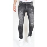 Mario Morato Kavbojke slim 148659399 Siva Cene