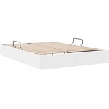 Krevet s od storage Čista bijela 137 x 190 cm Umjetna koža | Eponuda.com