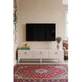 Hanah home TV komoda Demet, 180 cm, bela / travertin | Eponuda.com
