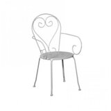 Outdorlife Stolica metalna MOKA 51x52x89cm - bela | Eponuda.ba