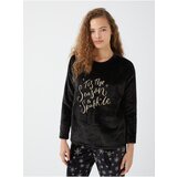 LC Waikiki Women's Crew Neck Embroidered Long Sleeve Plush Pajamas Set | shoptok.hr