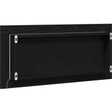 Ogledalo za kupaonicu s LED svjetlom Crni hrast 80x37 cm | shoptok.hr