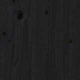  Okvir za krevet od masivne borovine crni 200 x 200 cm | Eponuda.com
