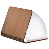 Gingko svijetlosmeđa velika LED stolna lampa u obliku knjige od javorovog drveta Booklight Cijene