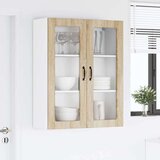 vidaXL Stenska kuhinjska omarica z vrati Sonoma hrast 80 x 31 x 100 cm | Shoptok.si