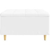  Shranjevalna tabureta Bela 80 x 80 x 45 cm Umetna koža, (5000208403) | Shoptok.si
