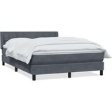  Krevet s oprugama i madracem tamnosivi 160x210 cm baršunasti | shoptok.hr