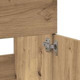 vidaXL Kopalniška omarica z ogledalom artisan hrast inženirski les | Shoptok.si