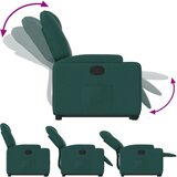  Naslonjač na podizanje od tkanine tamnozeleni | shoptok.hr