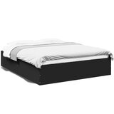 vidaXL Okvir za krevet crni 150x200 cm konstruirano drvo Cijene
