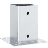  Postolja za stupove kvadratna 4 kom 81x81 mm pocinčani čelik | shoptok.hr