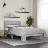  Okvir kreveta s uzglavljem Siva Sonoma 80 x 200 cm | shoptok.hr