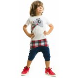 Denokids Dino Plaid Baggy Shorts Set | Shoptok.si