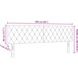  LED uzglavlje s dijamantnim gumbima ružičasto 80 cm baršun | shoptok.hr