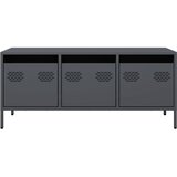 TV ormarić antracit 101,5 x 39 x 43,5 cm hladno valjani čelik | shoptok.hr