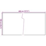 Balkonski zaslon antracit 400 x 100 cm od poliratana | shoptok.hr