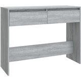  Konzolni stol siva boja hrasta 100x35x76,5 cm konstruirano drvo | Shoptok.si