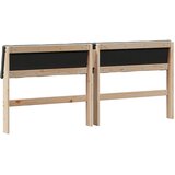  Tapecirani uzglavlje Tamno siva 200 cm Čvrsto borovo drvo | shoptok.hr