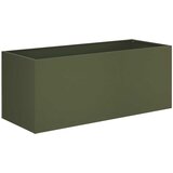  Vrtna saksija Maslinastozelena 100 x 40 x 40 cm Čelična vrata | shoptok.hr