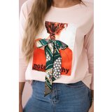 Kesi Blouse with 3D graphics Remarkable powder pink | shoptok.hr