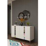 Hanah home Konzola Anka 120 White Silver | Eponuda.com