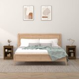 vidaXL Nočna omarica 2 kosa medeno rjava 40x35x55 cm trdna borovina Cene