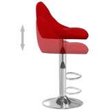 vidaXL Barski stolček vinsko rdeč žamet, (20967379) | Shoptok.si