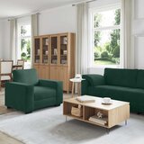  3-dijelni set sofa s jastucima tamnozeleni baršun | shoptok.hr