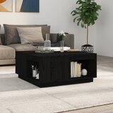 vidaXL Stolić za kavu crni 80x81x36,5 cm od masivne borovine Cijene