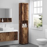 vidaXL Kupaonski ormar Staro drvo 37 x 31.5 x 203 cm Konstruirano drvo | shoptok.hr