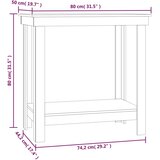  Radni stol 80 x 50 x 80 cm od masivne borovine | Eponuda.ba