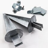 Aquagart 7 kompletov vogalnih opornikov za gozdarsko ograjo z Z-profilom, (22076082) | Shoptok.si
