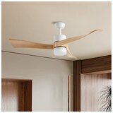  ZEVENTI - LED Plafonski ventilator NATURITO LED/18W/230V Wi-Fi Tuya bela/hrast + daljinski upravljač | Eponuda.com