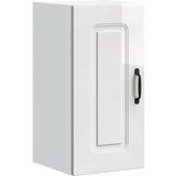 Maison Chic Kuhinjska stenska omarica - Kuhinjska omarica Kalmar visok sijaj bela inž. les iu990, (22063912) | Shoptok.si