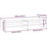  Stalak za monitor boja hrasta 100x27x20 cm konstruirano drvo | shoptok.hr