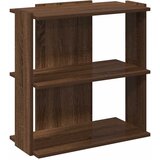 vidaXL Knjižna omara 3-nadstropna rjavi hrast 60x30x60 cm inž. les | Shoptok.si