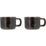  2-delni set skodelic za espresso fjord, 0,1 l - kovinsko črna Cene
