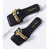 Gemre Black elegant mules with chain Cherell | Shoptok.si