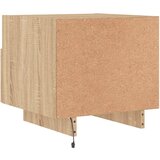  Noćni ormarić s LED svjetlima boja hrasta sonome 40x39x37 cm | shoptok.hr