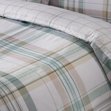 Catherine Lansfield Zelena 3-dijelna posteljina za bračni krevet 200x200 cm Cartmel Check – | shoptok.hr